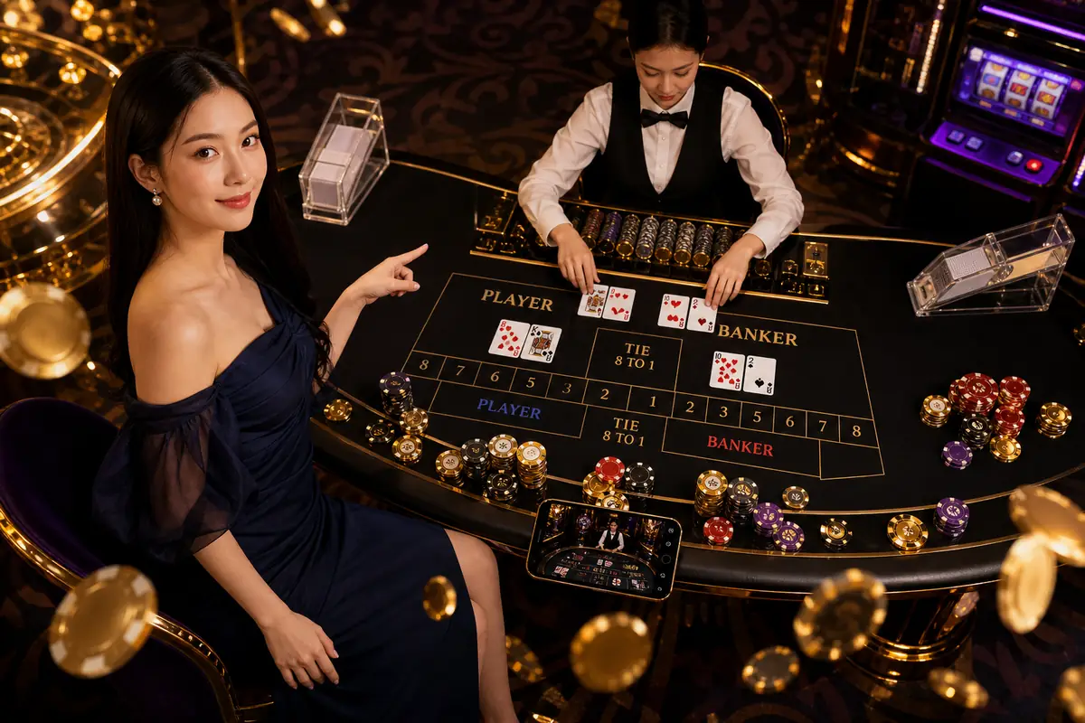 m8bets Casino pengalaman live dealer profesional